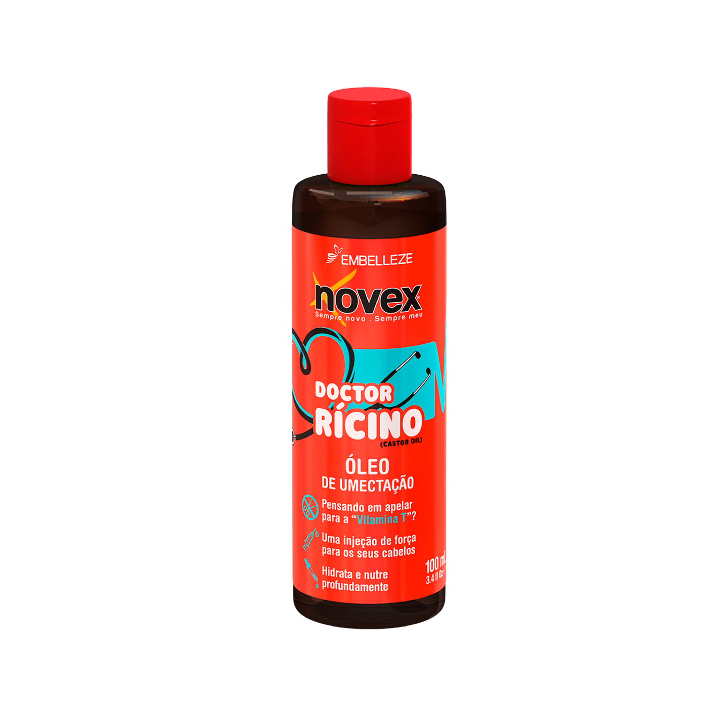 Soy el Óleo humectante Doctor Ricino, el doctor que te ayudará a tener un cabello más hermoso. Soy perfecto para nutrir tu pelo y controlar el frizz. Mi textura es densa, por lo que debes usarme en cantidades muy pequeñas y aplicarme de medios a puntas, evitando la raíz. ¿Cómo me aplicas? Después de lavar tu cabello con el champú Doctor Ricino, con el pelo húmedo, deja caer una gota en tus manos, frótalas para activarme y aplícame de medios a puntas.