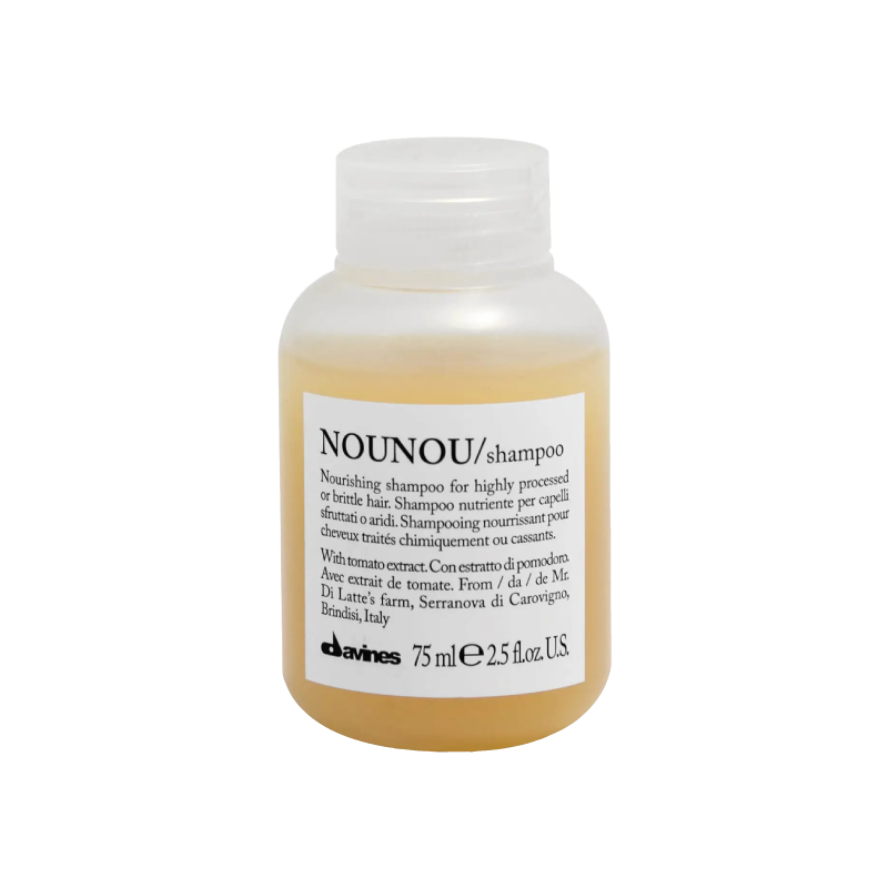 Soy Nounou, no me abandones. Soy un shampoo ideal para nutrir y reparar, gracias a la proteína del tomate fiaschetto. Dejo tu cabello suave y brillante. Úsame sin importar la textura de tu cabello y disfruta de sus beneficios. Confía en mí para revitalizar y embellecer tu melena. No te arrepentirás de darme una oportunidad.