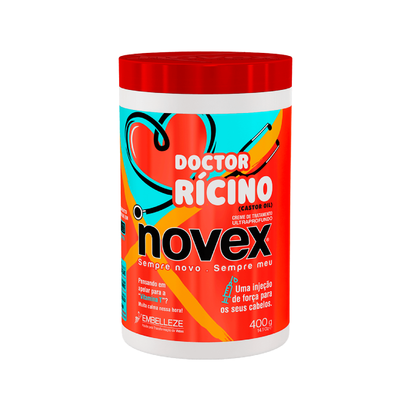 Soy el Doctor Ricino, el tratamiento que transformará tu cabello. Ideal para combatir los problemas del pelo seco. Con aceite de ricino, rico en omega 6, 9, ácidos grasos y vitamina E. Perfecto para porosidad media, pelo extremadamente seco y textura 3+. Nutro, hidrato, elimino el frizz y estimulo el crecimiento. ¿CÓMO ME APLICAS?: Lava con Vitay Doctor Ricino, aplica 1 cm debajo de la raíz o de medios a puntas, déjame actuar 10 minutos y enjuaga completamente. Soy LIBERADO y VEGANO.