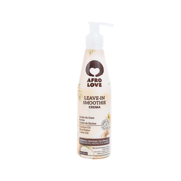 Soy un acondicionador Leave-in con una textura densa. Hidrato, suavizo, nutro, protejo y defino el cabello. Contengo aceite de coco, manteca de karité y aceite de ricino, por eso soy más densa. Puedes aplicarme antes o después de tu crema para peinar. Recuerda que no hago magia, pero si quieres una definición duradera, añade un poco de gel. Decide cómo usarme, ¡soy versátil!